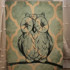 Owl Canvas Wall Art